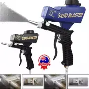 Hand Held Portable Media Spot Sand Blaster Gun Air Gravity Feed Rust Remover Kit