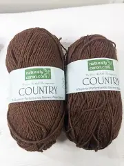 NEW Naturally Caron Country yarn Chocolate truffle #0023 SET 2 Merino wool blend