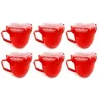 6 Pc Food Containers Bowl Soup Coffee Mugs Cup 32oz Microwave Safe Food BPA Free