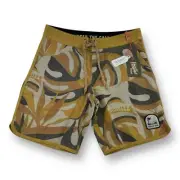 Howler Bros NWT Stretch Bruja Boardshorts - Monstera Mash Citron, Mens Size 33x9