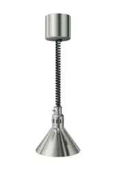 NEW Hatco DL-775-RTL Standard Retractable Cord Ceiling Mount Heat Lamp - Nickel