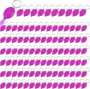 100 Pcs Mini UV LED Keychain Flashlight 395nm UV Light Black Light UV Lamp