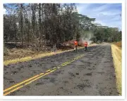 Spatter Debris On Leilani Avenue Kilauea Volcano 2018 Silver Halide Photo