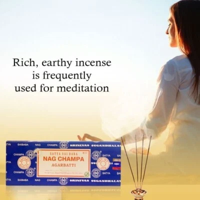 2 Satya Sai Baba Nag Champa Incense Sticks Incense Genuine Agarbatti Sawan puja