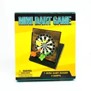 Desktop Darts Game Set Mini Magnetic Folding Tabletop Target Board w 3 Darts NEW