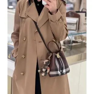 Burberry 80662131 迷你TB 抽繩水桶包 深樺木棕《2024季度新品》