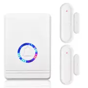 1 Doorbell Plug In Power with 2 Magnetic Sensors Home Window Door Open Remind