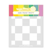 Waffle Flower Jumbo Checker Stencil