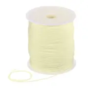 1mm Nylon Satin Cord 305 Yards Bracelet String Beading Thread, Beige