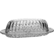 Mikasa Park Lane Quarter Pound Lead Crystal Covered Butter Dish SN 101 ~ 359916