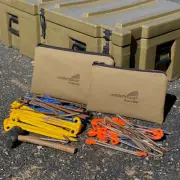 Canvas Tent Peg Bags X2