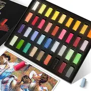[Paul Rubens] Professional Soft Pastels, 36 Colors Chalk Pastels, Non Toxic Handmade Soft Chalk Pastels Set for Painting, Drawing, Blending, Crafting, Ideal Art Supplies for Artists, Beginners