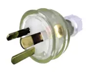 EP 10 Amp 3 Pin Extension Plug Lead Clear 240v