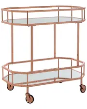 Safavieh Silva 2-Tier Octagon Bar Cart