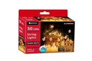 Sansai 50 LED Battery Bubble Decorative Christmas String Lights Warm White