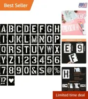 6 Inch Plastic Letter Stencils, 42 Pcs Reusable Templates for DIY Crafts Decor