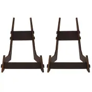 Plate Holder Display Stands Smooth Frame Holder Stand Reliable Wood~Plate~Stands
