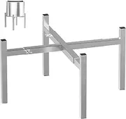 GLOWYE 15-27 inch Firepit Stand for Solo Stove Yukon Bonfire Ranger 2.0 - Stainless Steel Adjustable Fireplace Accessory for Solo Stove Stand/Other 15-27" Outside Firepit Base