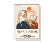 Dancing by Henri Matisse Wood Frame Canvas Wall Art
