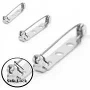 Base Back Badge Brooch Holders - Pins Brooches Stainless Steel Hold Locker 20pcs