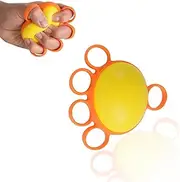 Hand Grip Strengthener Ball - Finger Exerciser for Strength Therapy, Stress Relief & Squeeze Exercise - Hand Therapy Squeeze Ball for Children