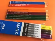 Vintage 1980s Staedtler & Schwan Stabilo Coloured Pencils, Bundle Of 23, New