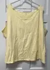 NEW Eileen Fisher Woman 3X, Lemon , Tank Top Stretch Organic Cotton ECO