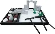 Zen Sand Tray Kit, Sand Tray Zen Garden Set, Garden Decoration, Japanese Tabletop Rock Sand Zen Decor, Meditation Zen Garden Kit, Small Zen Garden Kit for Home Desk Decorations