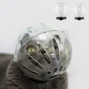 Cat Muzzle and Boots Anti Bite Cat Breathable Hood Anti-Licking Clear Cat xiEDJ