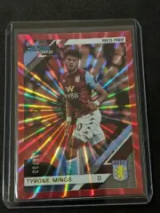 2019-20 Chronicles Soccer Donruss Base Press Proof Red Laser 15 Tyrone Mings /99