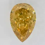 Pear Shape Diamond Fancy Yellowish Brown Loose 0.64 Carat SI1 IGI Certificate