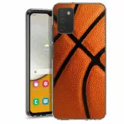 For Samsung Galaxy A03s A02s TPU Case Cover+Glass(Basketball)
