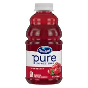 Ocean Spray® Pure Unsweetened Cranberry, 100% Cranberry Juice from Concentrate,
