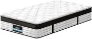 Giselle Bedding 31cm Mattress Euro Top Bed Pocket Spring Medium Firm King Single