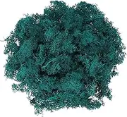 uxcell Preserved Reindeer Moss, 7oz Fake Moss for Crafts Artificial Dried Moss for Decoration Terrariums Potted Plants, Blue Green