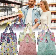 6Pcs Reusable Shopping Tote Bags Large Capacity Groceries Bags Foldable qrLVG