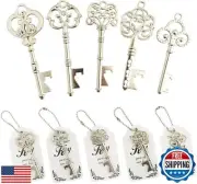 WODEGIFT 50pcs Vintage Skeleton Key Bottle Opener,Bridal Shower Favors,Weddin