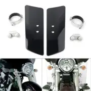 Motorcycle MEM5804 Black Front Wind Fork Air Deflector For Honda Kawasaki Yamaha