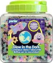 Perler Beads Glow in The Dark Beads for Kids Crafts, 11000 pcs