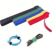 60Pk Reusable Fastening Cable Ties Cord Straps w/ Hook and Loop for Home Office