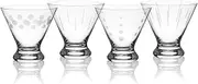 Mikasa Cheers Stemless Martini Glass, 8-Ounce, Clear