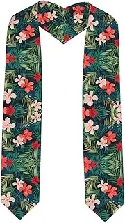 [SKKNT] Summer Hawaiian Print Graduation Shawl Stole For Academic Commencements Honor Sash Congratulations Gift