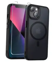 Strong Magnetic Case for iPhone 13 6.1 for iP 13-6.1 Inch Black