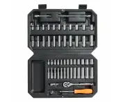 VEVOR Socket Set, 1/4 Inch Drive Socket and Ratchet Set, 6-Point Socket Opening,