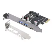 Multiports USB3.0 3.1 TypeC to PCIE X16 Expansion Adapter Card