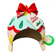 New Reptile Home Hide House “Merry Crickets” Xmas Ornament Hard Cave - Hideout