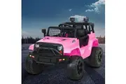 Rigo Kids Electric Ride On Car Jeep Toy Cars Remote 12V Pink