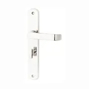 KR Lucas Pavtom Wide Door Lever Handle on Seri Long Plate Privacy