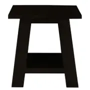 Tokyo Solid Mahogany Lamp Table - Chocolate