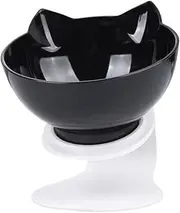 BESPORTBLE 1pc Neck Guard Water Bowl Pet Feeder Cat Feeding Bowl Black Non Skid Pet Bowl